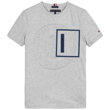 Tommy Hilfiger Tee Taped Pocket 6678 Grey Heather